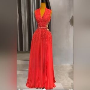 Elegant Red Evening Gown